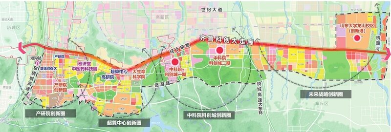 "东强"行动方案中,构建完善齐鲁科创大走廊.